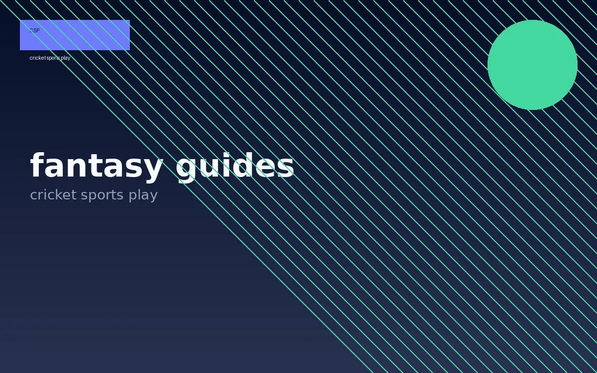 Cricket sports play fantasy guides visual 2