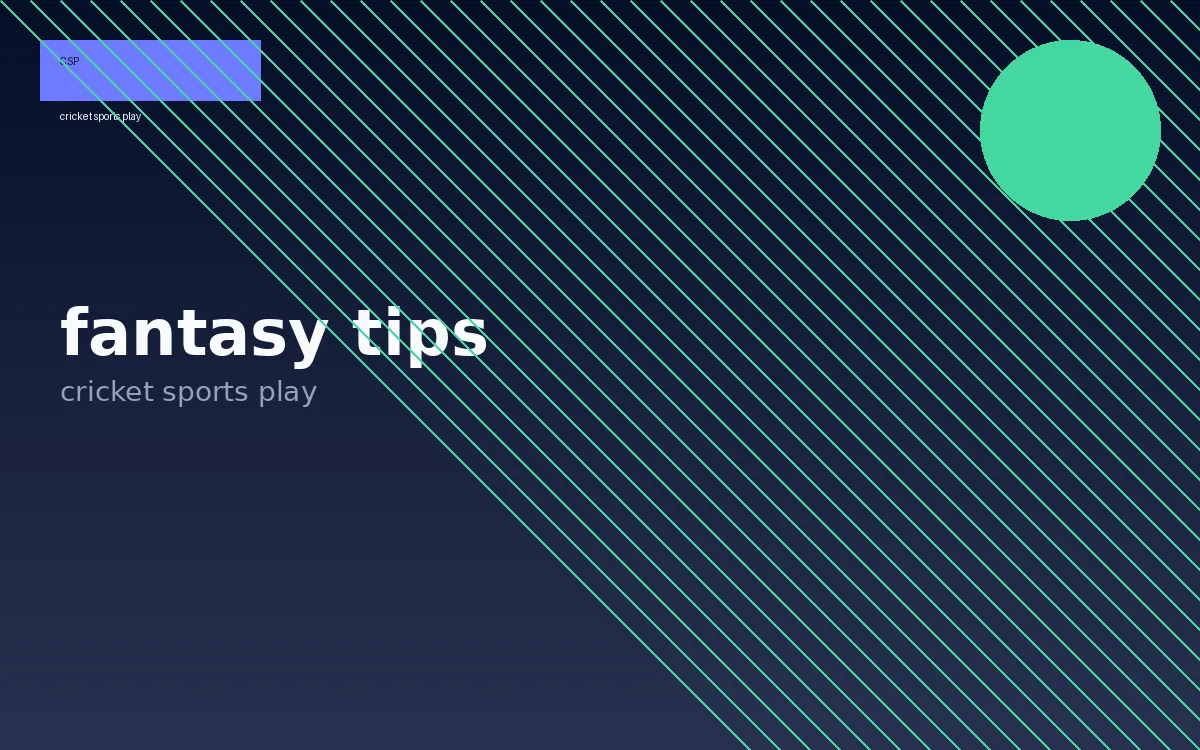 Cricket sports play fantasy tips visual 2