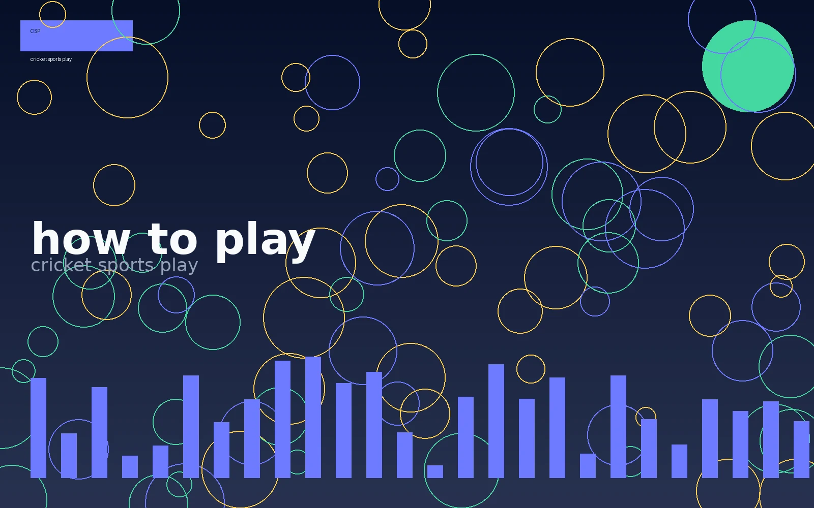Cricket sports play how to play visual 3