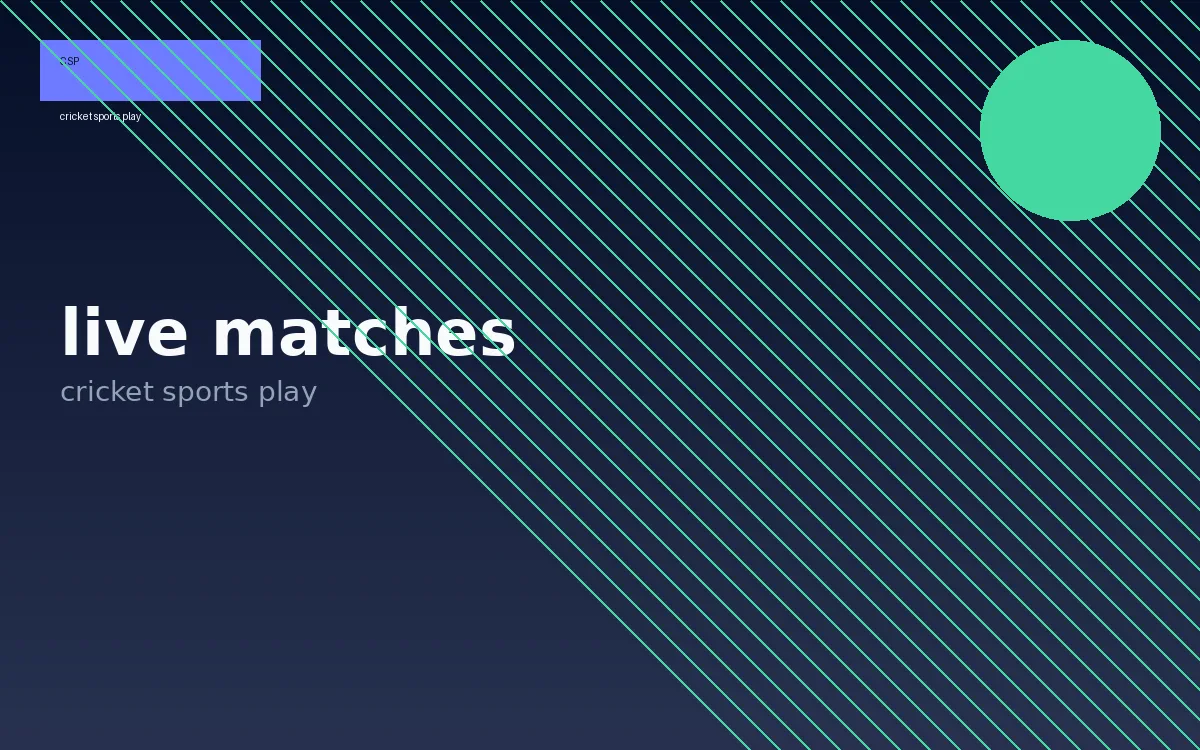 Cricket sports play live match-play hub visual 2