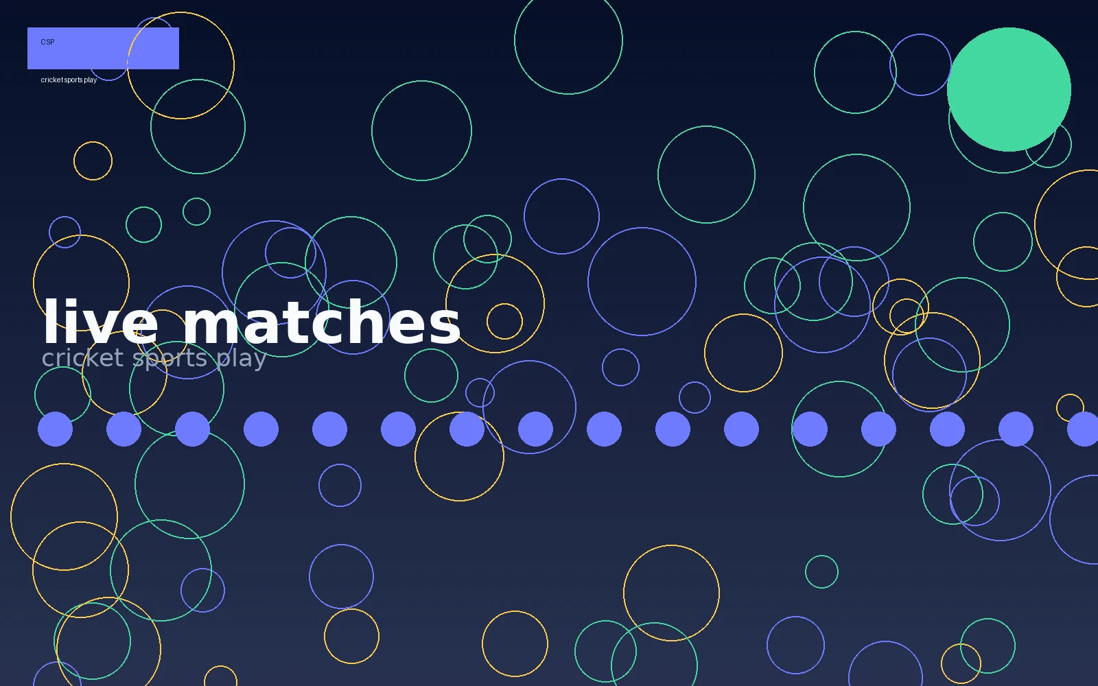 Cricket sports play live match-play hub visual 1