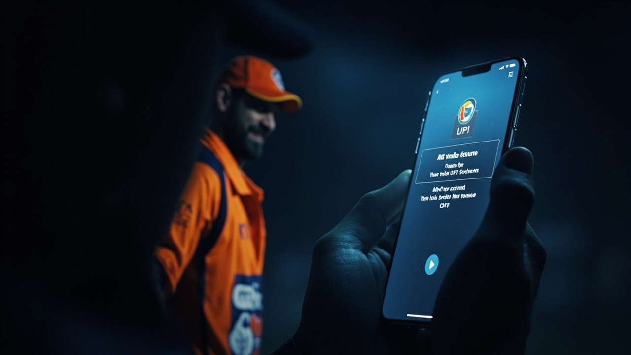 Fantasy cricket player using smartphone with UPI withdrawal confirmation, Dream11 MPL comparison