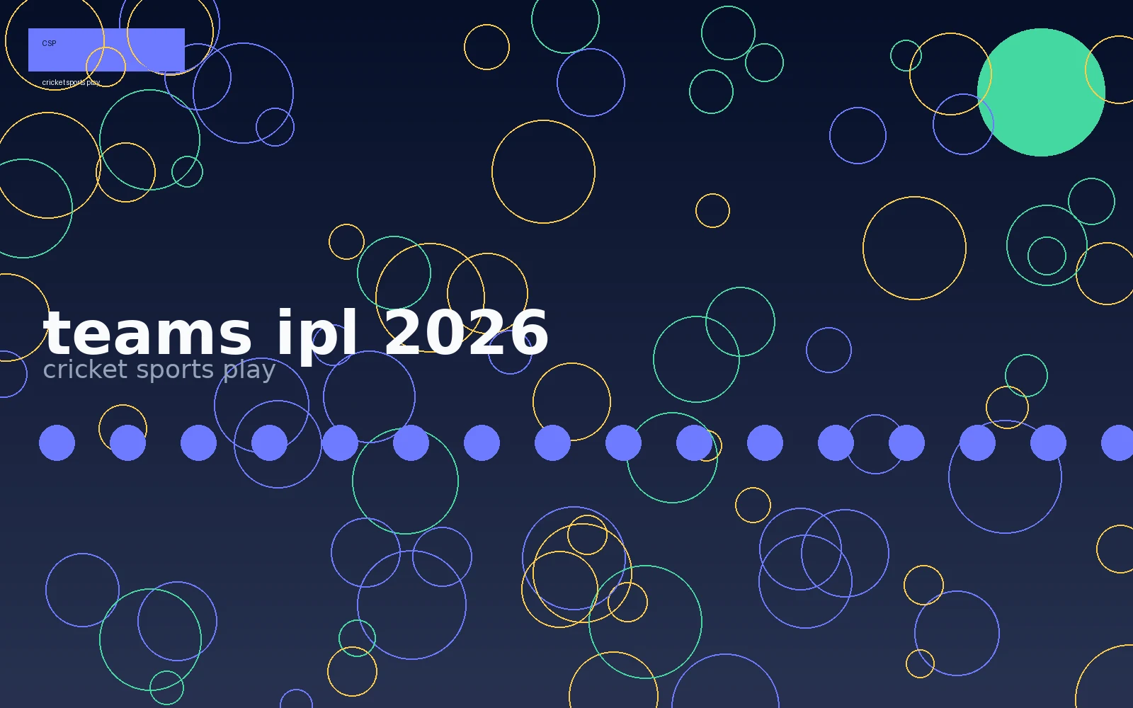 Cricket sports play 10 IPL franchises visual 1